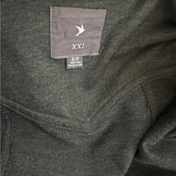 Forever 21 Moto Jacket. Heathered Gray. Sweatshirt type material. Size Small - Picture 2 of 5